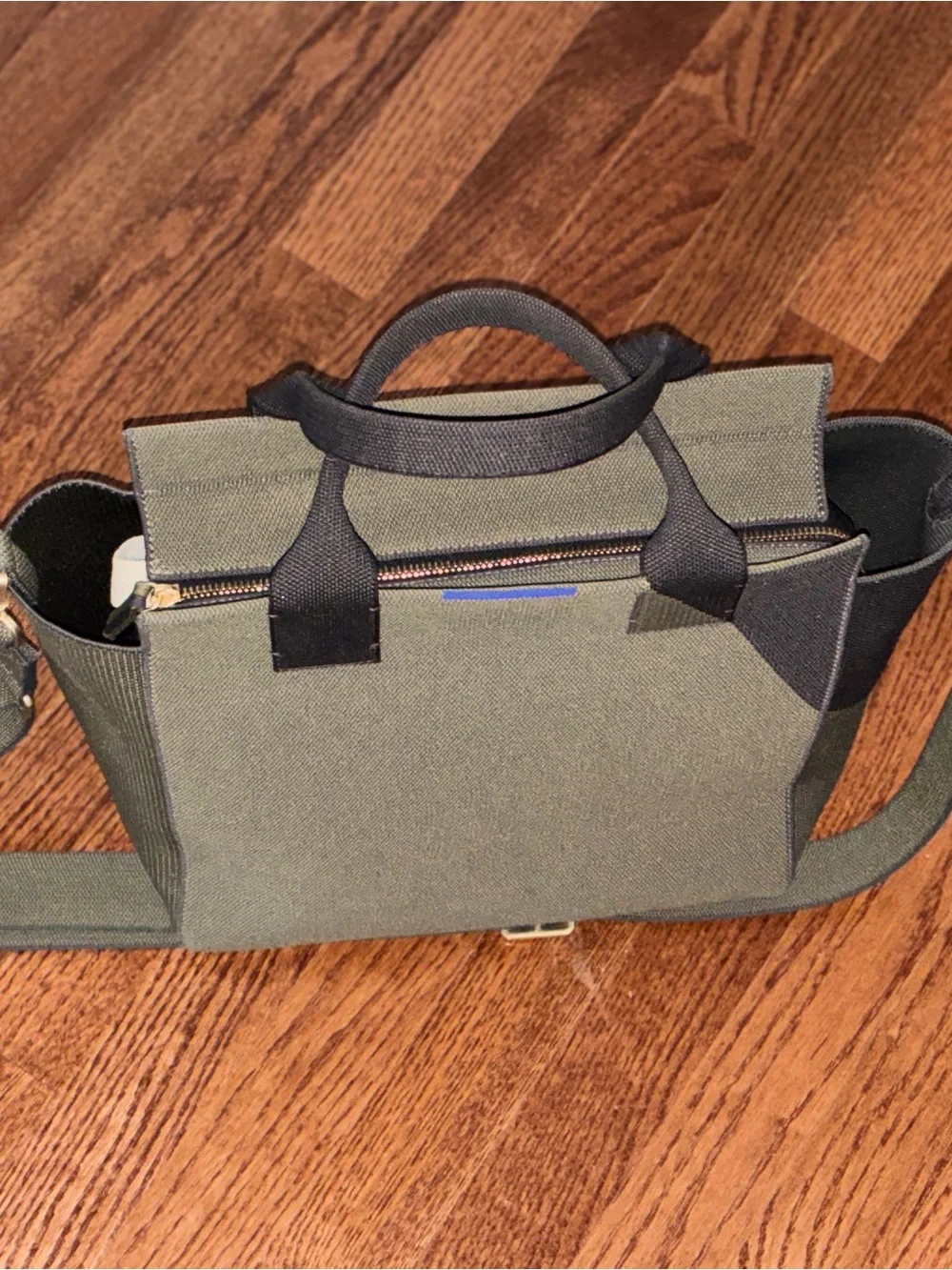 Rothy's Sage Green Canvas Satchel (Retired Bag and Color)